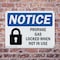 Signmission Propane Cage Locked When Not In Use OSHA Notice Sign, Plastic, 10in W x 7in L, 2PK OS-2PACK-NS-P-710-L-17887 - alternate 3